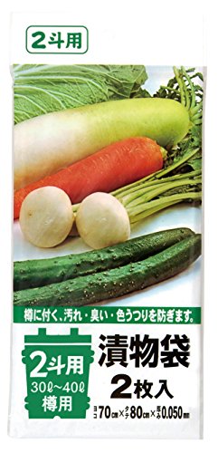 Amazon.co.jp: ジャパックス 漬物袋 2斗用/30~40L樽用 透明 TK03