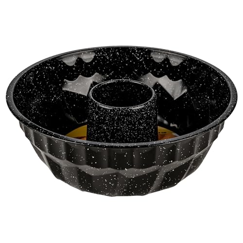 KARL HAUSMANN Stampo per Budino - Ø 22 x 10 cm - Teglia per Ciambellone in Acciaio al Carbonio - Rivestito in Antiaderente - Forno Sicuro Fino a 200°C - Tortiera per Ciambella, Baba - Stampi