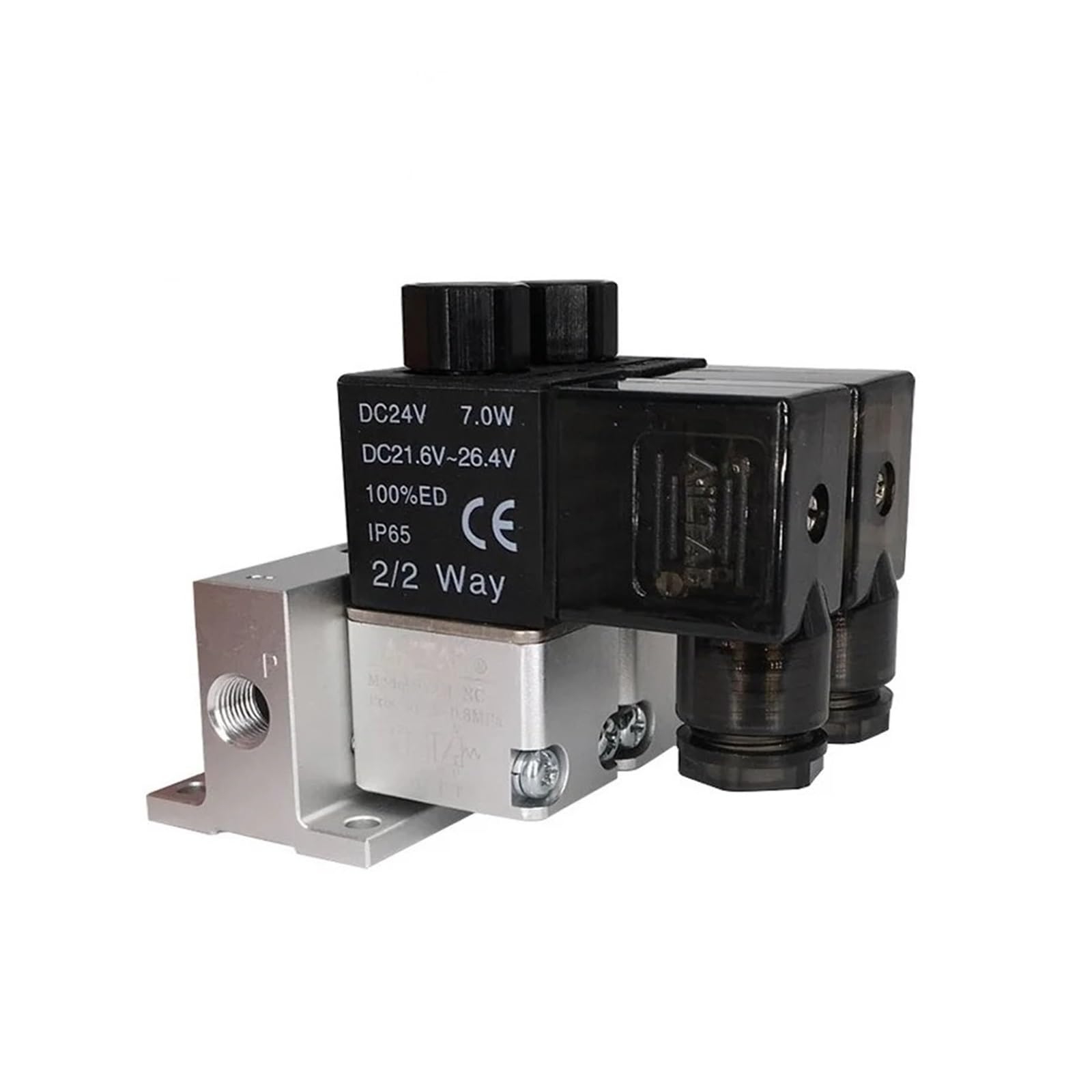 PXQCHAVLN 3V2M Series Pneumatic Air Solenoid Valve 3V2M-NC/NO 24V 3V2MNCB 3V2MNCA(3v2m-nc,220 Volt)