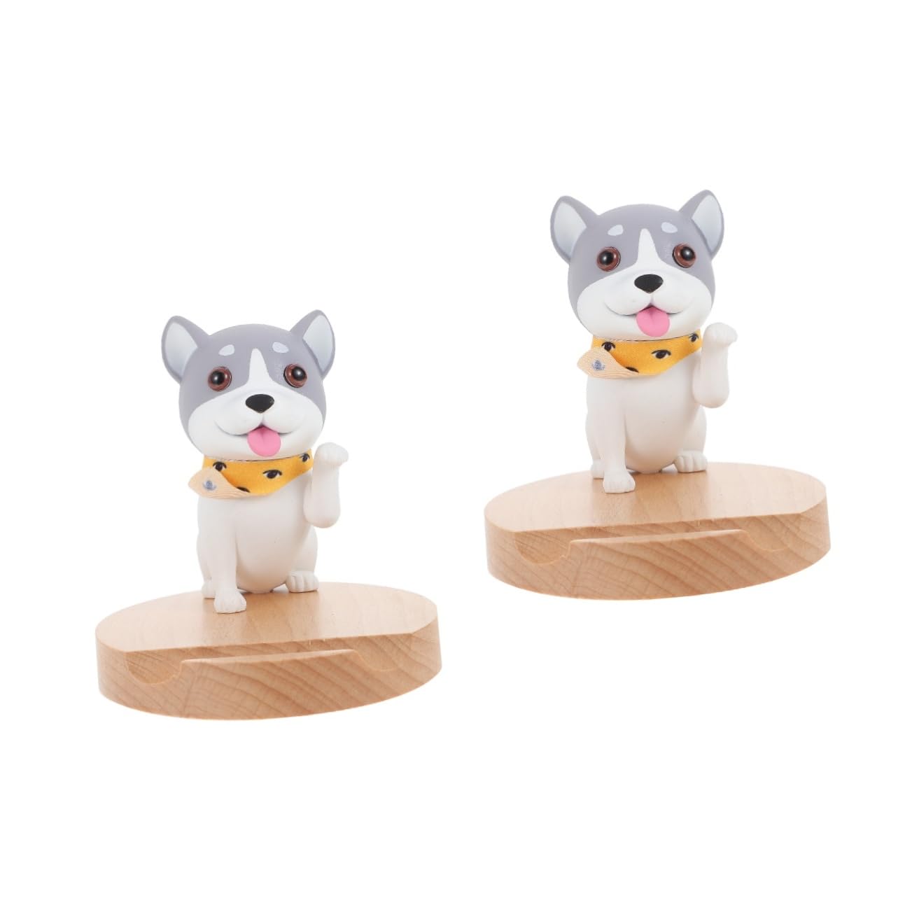 jojofuny 2pezzi Supporto Telefonico Per Cellulare Forma Di Cagnolino Design Adorabile e Supporto Stabile Per Videochiamate e Musica Accessorio Creativo Per Scrivania e Tavolo Per Amiche e