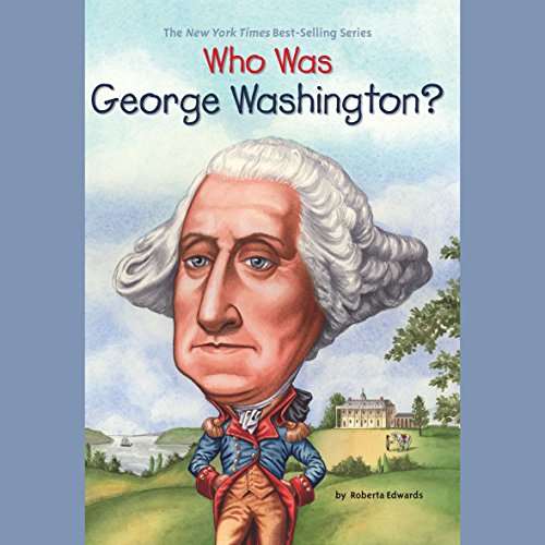 Diseño de la portada del título Who Was George Washington?