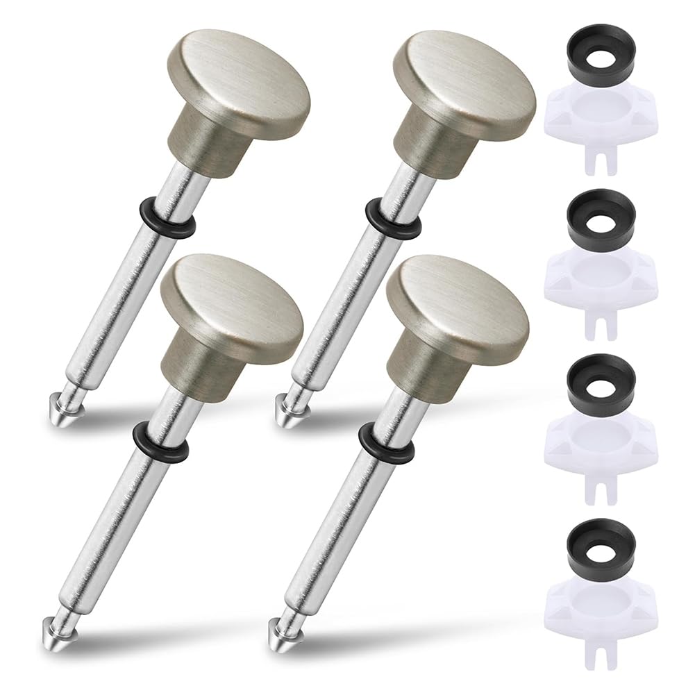 Littimoon 4-Pack Universal Tub Spout Diverter Repair Kit Bathtub Spout with Diverter Repair Kit Tub Faucet Repair Replacement Parts