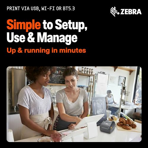 Image of Zebra ZD421 Thermal Shipping Label Printer | 4x6 | No Ink Required