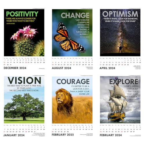 Image of Tallenge - Timeless Motivational Quote - 2024 Desk Calendar - 6 x 9 Inches for Home & Office (Paper, Desk Calendar)