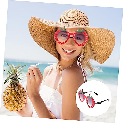 1Pc Strawberry Sunglasses Fancy Dress Party Accessory Fun Fruit Shaped Glasses for Adults Creative Costume Party Sunglasses Cute Strawberry Eye Wear2