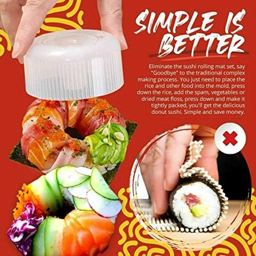 Amazon 2pcs寿司ドーナツシェイプメーカー成形機ドーナツ寿司diy Ttcpuysa ドーナツ型 通販