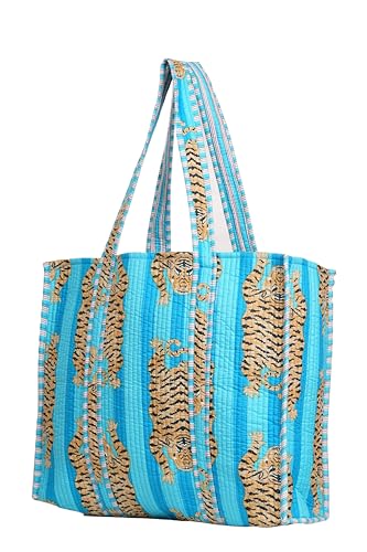 Bolsa tote de algodón estampada INDACORIFY miniatura 1