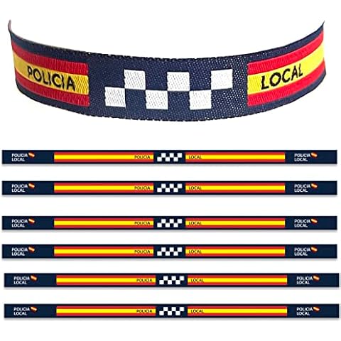 Pack de 6 Pulseras de la Policía Local ADCSHOP Cover