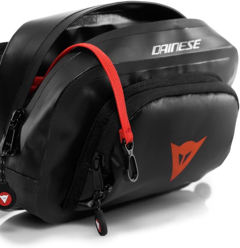 Dainese - Explorer Waist Bag 1.8L, Waterproof Bum Bag, for Men and Women, Black