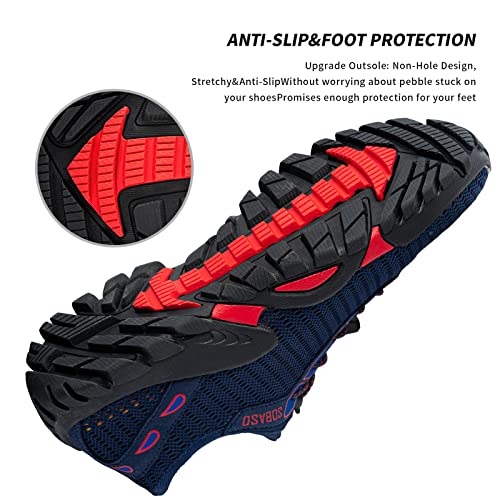 Image of SOBASO Water Shoes Women Men Quick Drying Swim Beach Aqua Shoes for Water Sport Diving Hiking Sailing Travel