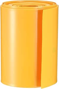 DMiotech 20Stk 29. 5mm Flach 72mm Batterie Hülsen PVC Wraps Schrumpf Schläuche für 18650 Batterie Schwarz