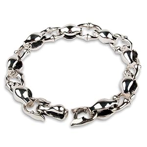 evilrings Silber-Armband mit wechselnden Kettengliedern evilrings Silber-Armband mit wechselnden Kettengliedern