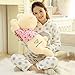 LYXBWT Ours en Peluche Ours en Peluche Mignon câlin Ours Papa Ours Donner des Cadeaux d'anniversaire pour Hommes et Femmes Pyjama Rose 50cm
