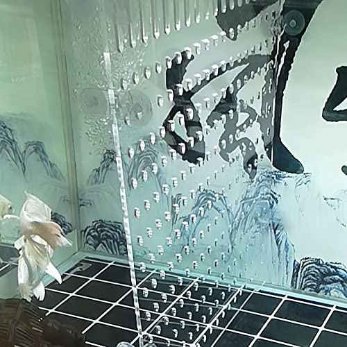 POPETPOP Aquarium Divider Board Fish Tank Partition Panel Separator Acrylic Transparent Aquarium Panel Separator for Mixed Breeding - Image 2
