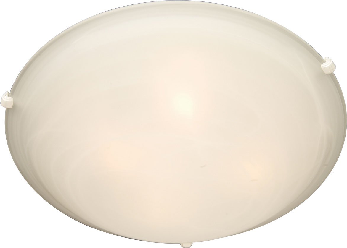 Maxim Malaga 3 Light 16 Inch Wide Flush Mount with White Finish