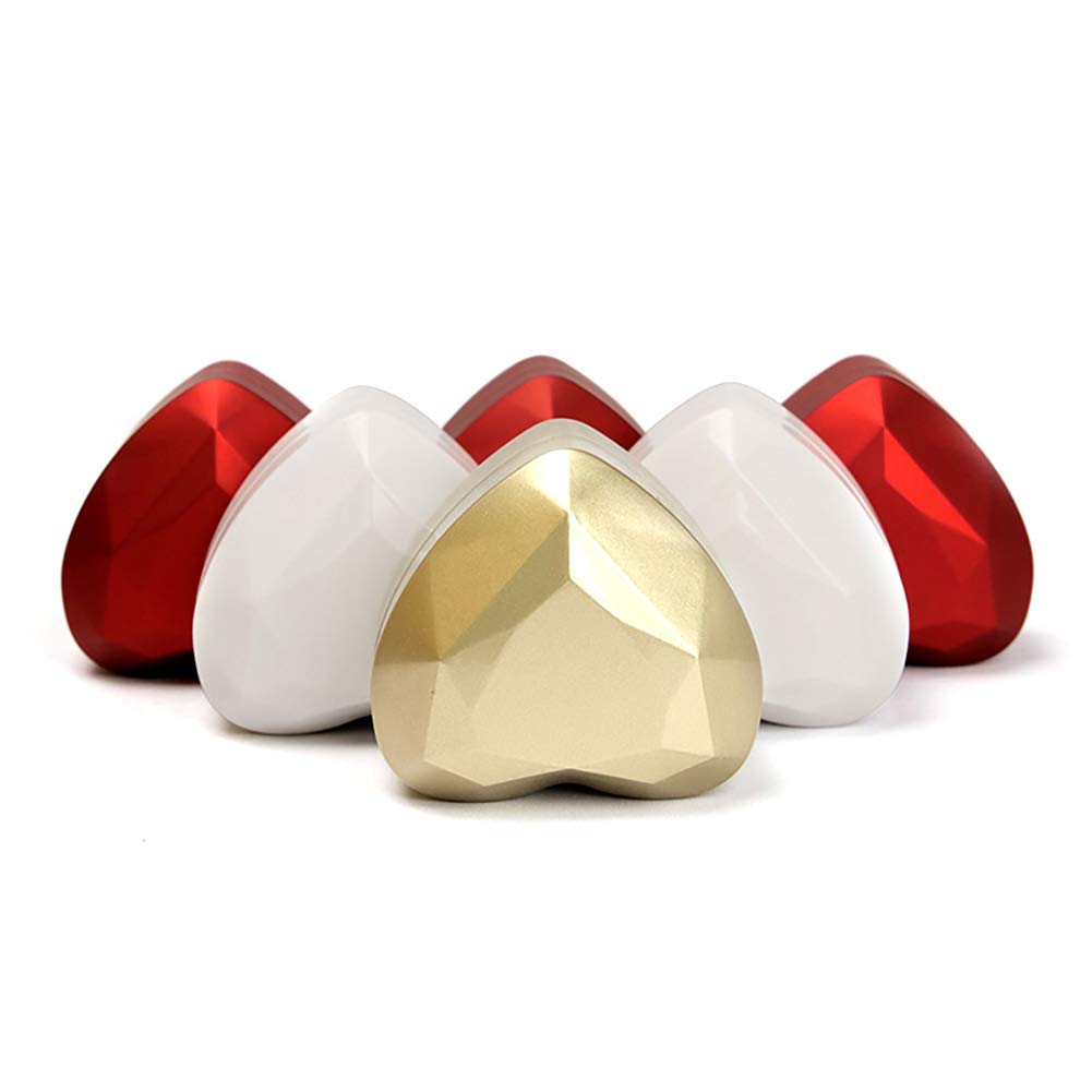 Porta Anello di Fidanzamento a Forma di Cuore con Luce LED, Scatola portaoggetti per Gioielli, Regalo di San Valentino, Rosso