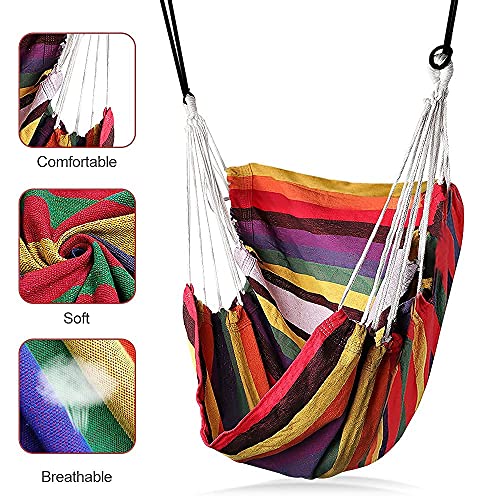 Gohytal Hanging Chair, 100 x 130 cm, Hanging Chair, Hanging Seat up to 150 kg - Image 3