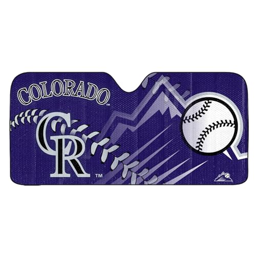 Image of FANMATS MLB Unisex-Adult Windshield Sun Auto Shade 59 inch x 29.5 inch