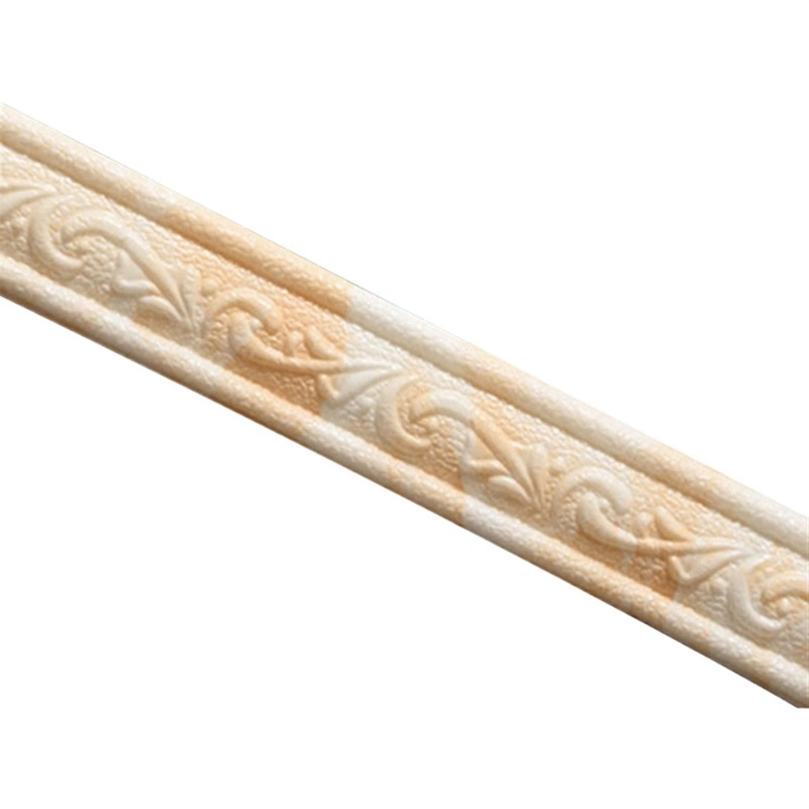 Yxinaer 230Cm X 4.5Cm-03 Dado Rail Self Adhesive Foam Wall Edge Strip Stickers Self Adhesive Waterproof Baseboard Corner Waist Line Sticker Border Home Decor(230Cm X 4.5Cm-03)