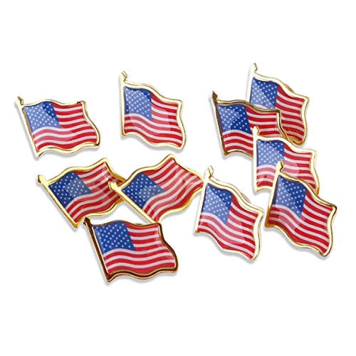 Insignia de EE UU con 60 pines de solapa americanos para ropa y bolsas 7