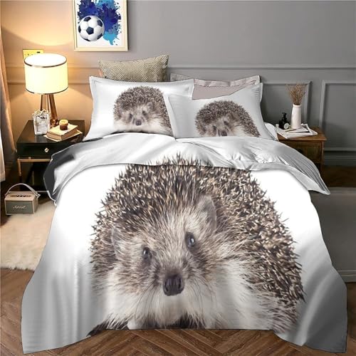 Housse de couette hérisson 3D pour chambre d'enfant lit simple en microfibre douce - 6