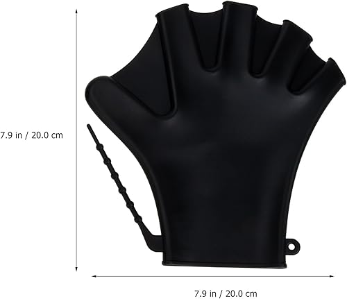 Miniatura 3 de Baluue 2 guantes de natación, guantes de natación acuática, para entrenamiento en agua, palmeados a mano, para hombres, mujeres, adultos,