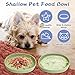 Fhiny 2 PCS Silicone Cat Food Bowls Shallow Dog Bowl 7