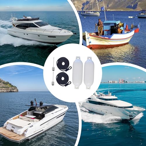 Boudin bateau gonflable en lot de 2 pièces pour protection d'amarrage - 4