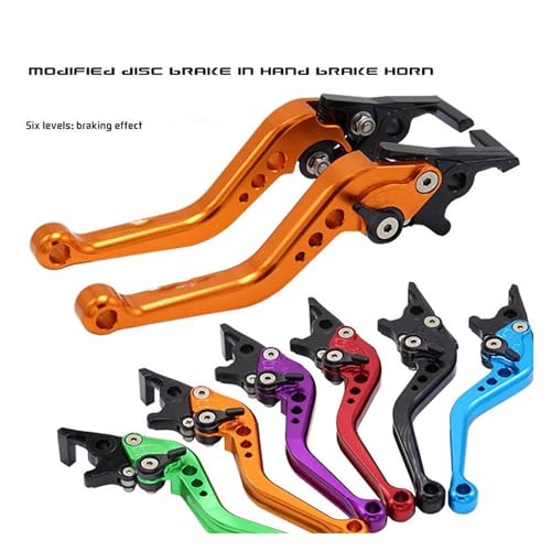 Palanca freno motocicleta universal para reparar maneta rota con tambor ajuste universal de aluminio 6