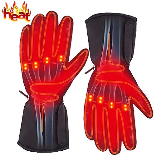 Autocastle Battery Heated Gloves - Electric Hand Warmers for Men and Women, Indoor and Outdoor Use - Thermal Liners for Climbing, Hiking, Cycling in Winter