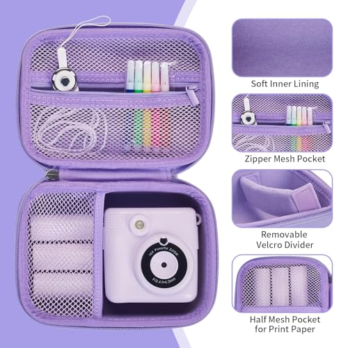 Funda para Cámara Infantil Hikkon EVA Rigida Portátil Morada miniatura 4