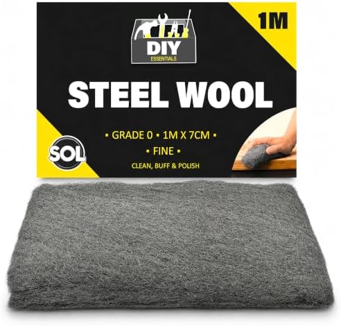 SOL 1pk Steel Wool Fine Grade for Cleaning - Wire Wool Mice Blocker - 1m