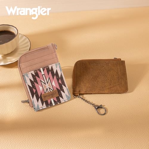 Image of Wrangler Western Card Wallet for Women Aztec Credit Card Holder for Women