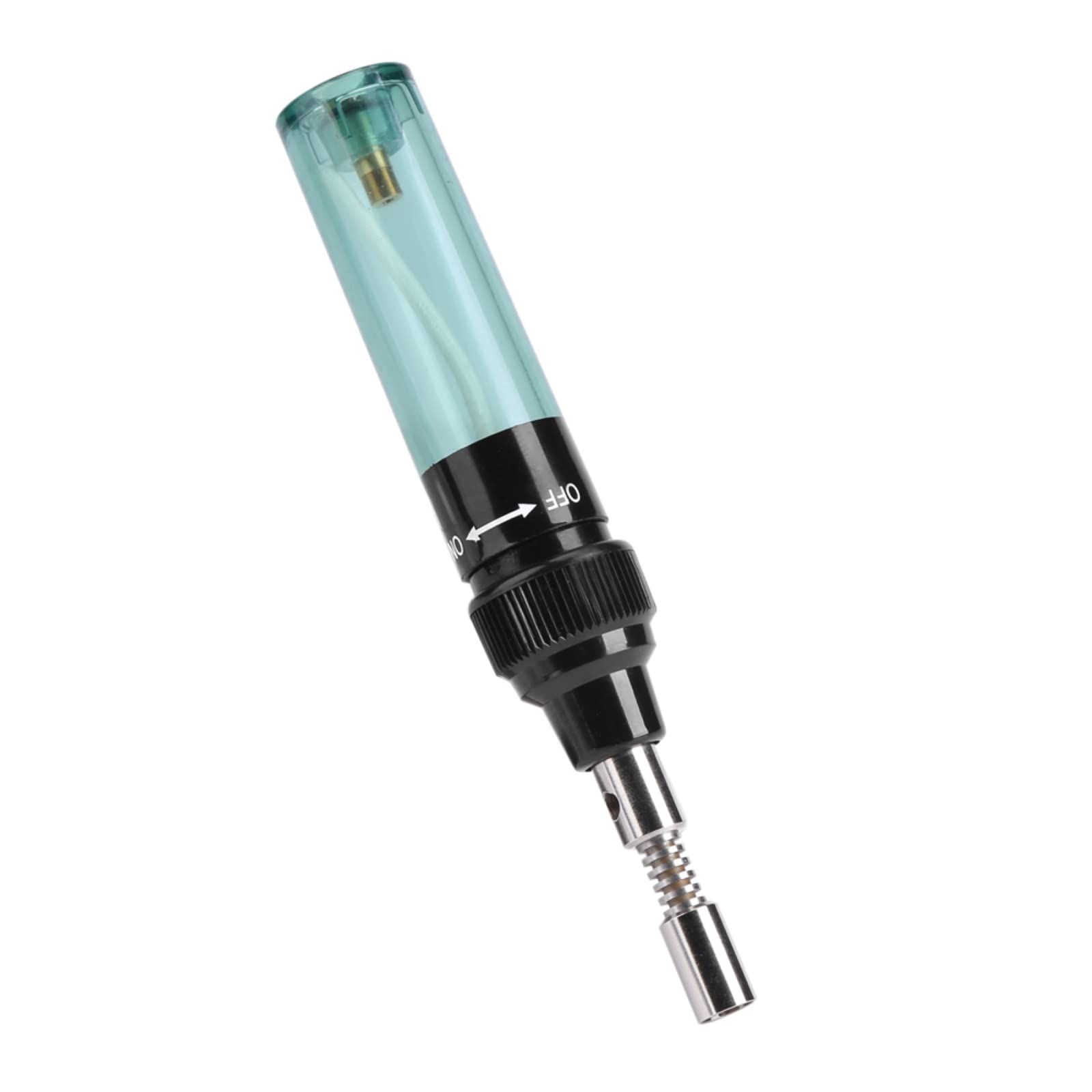 Penna per Saldatore, Strumento di Saldatura per Saldatura a Forma di Penna per Ferro a Gas Butano Ricaricabile Senza Cordone Portatile per Elettronica, Fai da Te per la Casa(Trasparente)