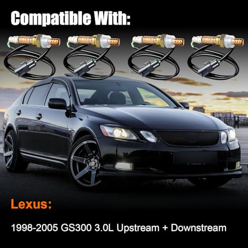 Sensor de Oxígeno O2 para Lexus GS300 2000-2005 Juego 4 Pcs miniatura 2