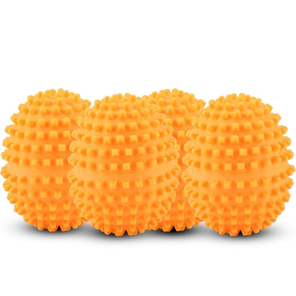 NIMOA Dryer Balls - Reusable Washing Laundry Dry for Home Clothes 4Pcs/Set Orange - Image 2