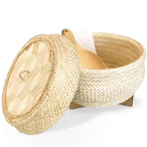 PANWA Natural Bamboo Steamer Set