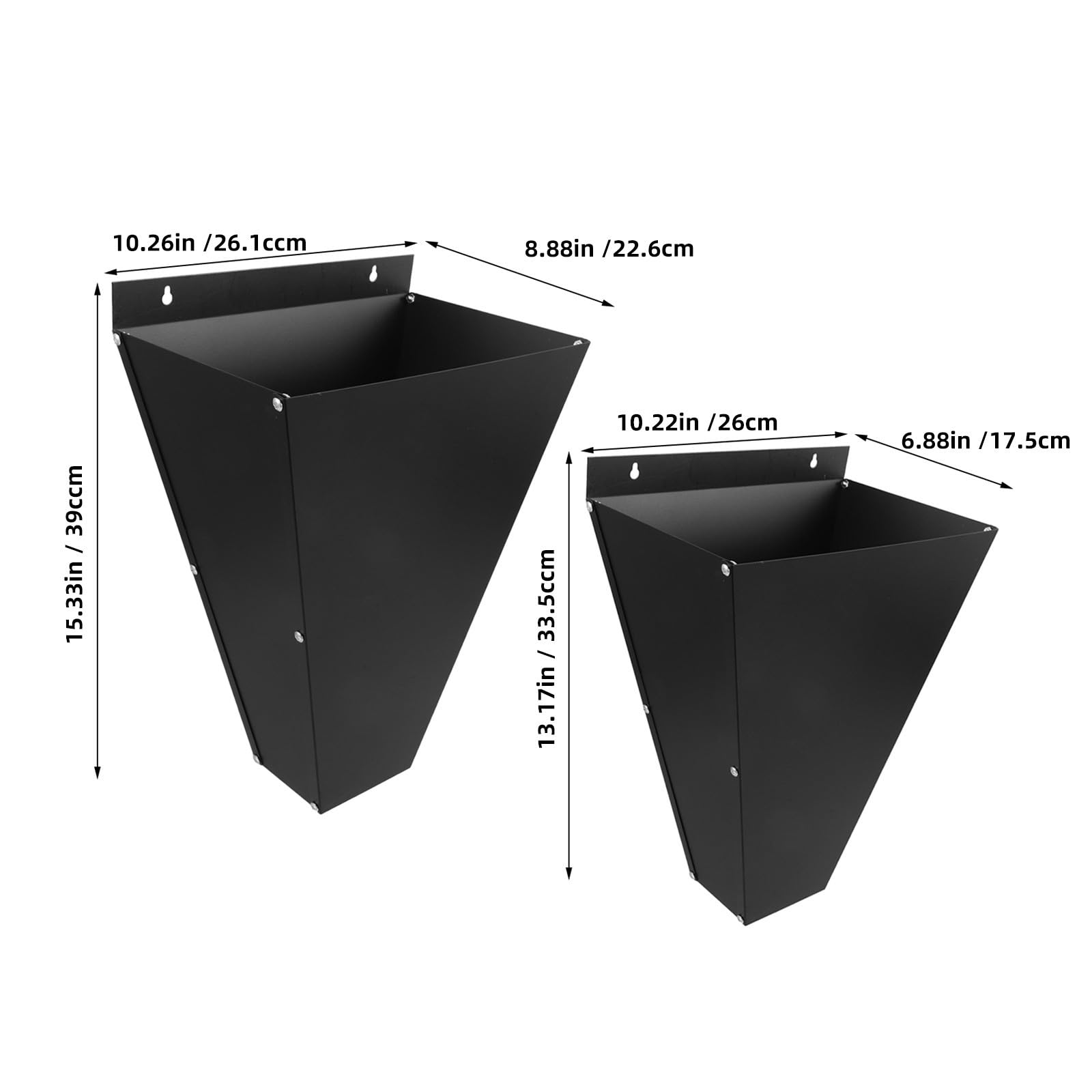 Cono de Sacrificio 2 Piezas Negro de Acero Inoxidable para Aves y Compatible con Procesamiento en Granjas Avícolas