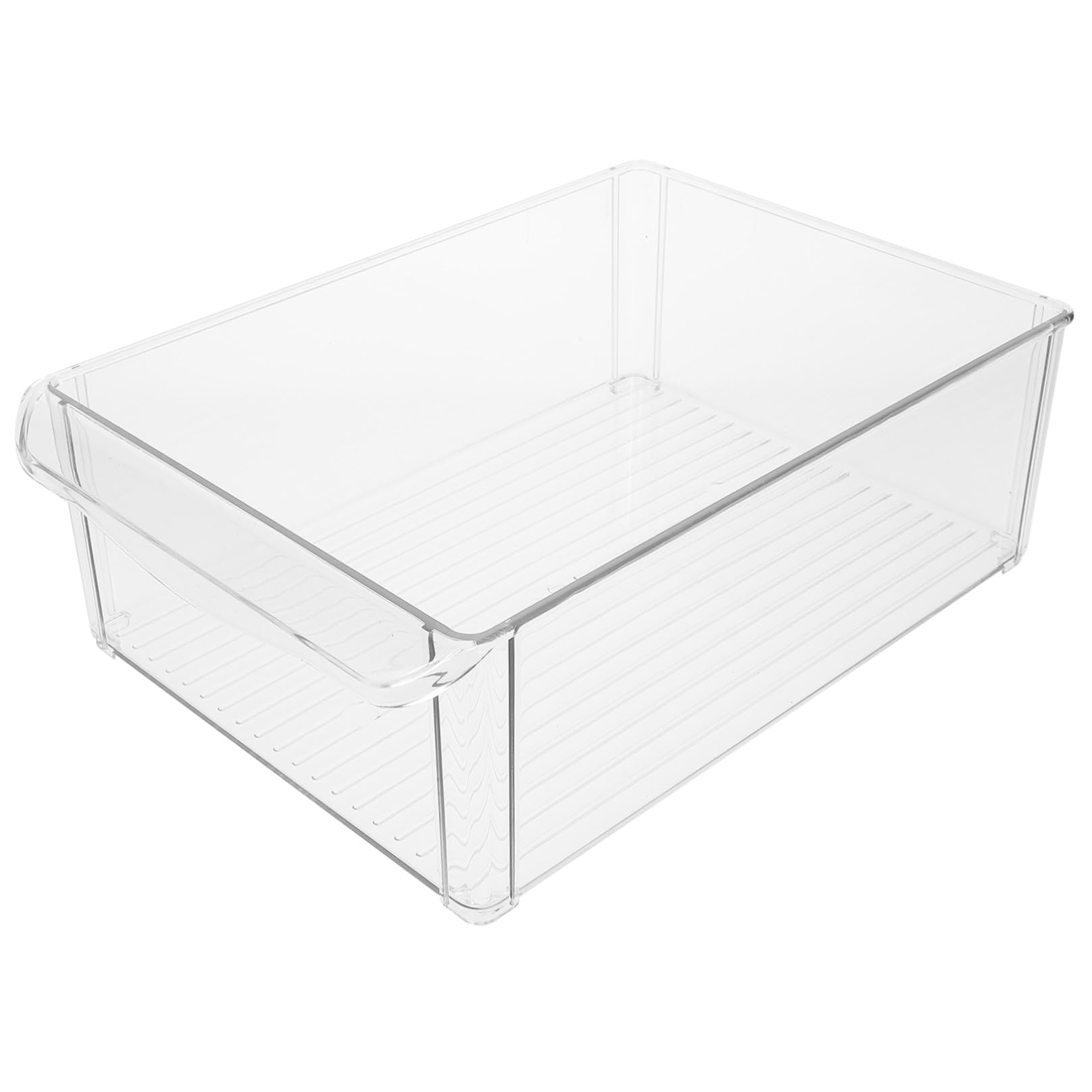 GARVALON Kühlschrankbox Stapelbar mit Deckel Aufbewahrungsbox für Obst und Gemüse Lebensmittelbehälter Geeignet für Kühlschrank und Gefrierschrank