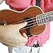 Clip On Ukulele Strap Black Color Adjustable In Various Length From Lohanu Ukulele Hook & Clips On Requires No Drilling High Quality Easy To Use Fits Any Uke Sizes Helps You Play Better & Easier!
