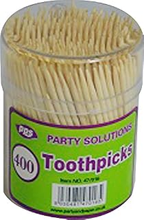 PPS 400 x WOODEN COCKTAIL STICKS/TOOTHPICKS - 6.5cm - Home, Kitchen, Bars