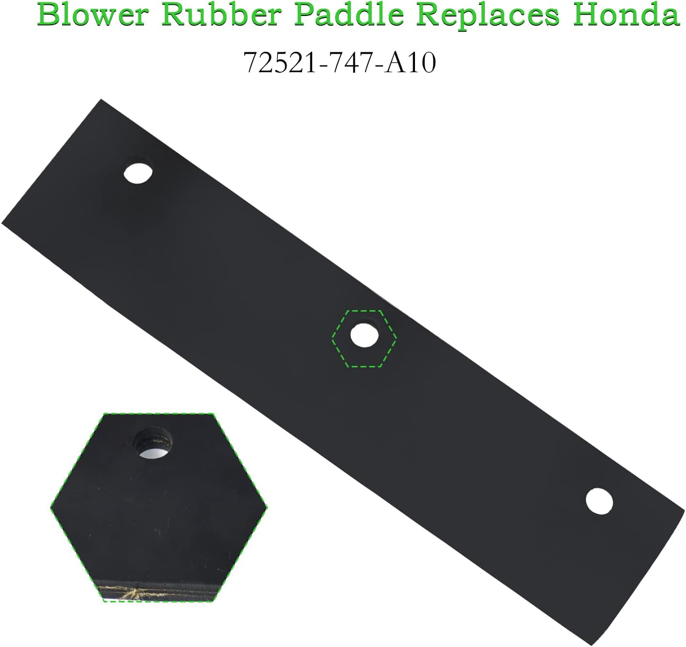 review NICHEFLAG 72523-747-000 Snowblower Paddles Rubber Replaces 72522-747-000 72521-747-000 for Honda HS521 HS561 Snow Blower