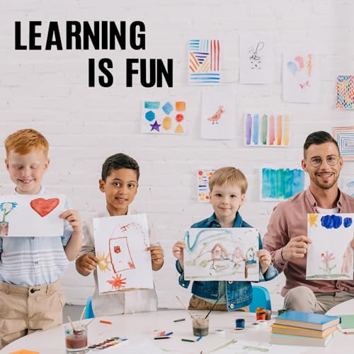 Image of Qilery 32 Sheets 5 Inch Letter and Number Stickers Self Adhesive Vinyl Letters Alphabet Stickers Big Font Letters Number Tags for School Classroom Home Mailbox Decor (Black)