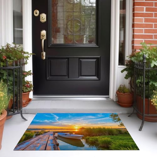 Tapis salon vert émeraude antidérapant et moquette lavable douce - 4