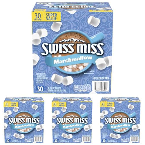 Swiss Miss Chocolate Hot Cocoa Mix With Marshmallows, 1.38 Ounce (Pack of 120)