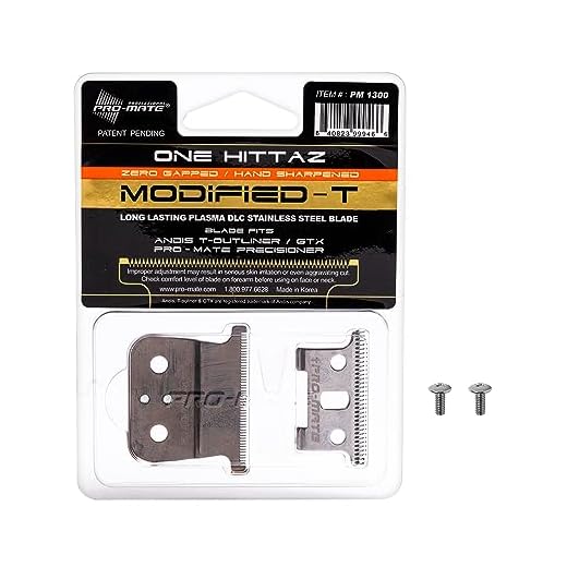 Andis T-Outliner & GTX Replacement One Hittaz Zero Gap Modified T Blades (Extra Thin & Sharp) By Pro-Mate