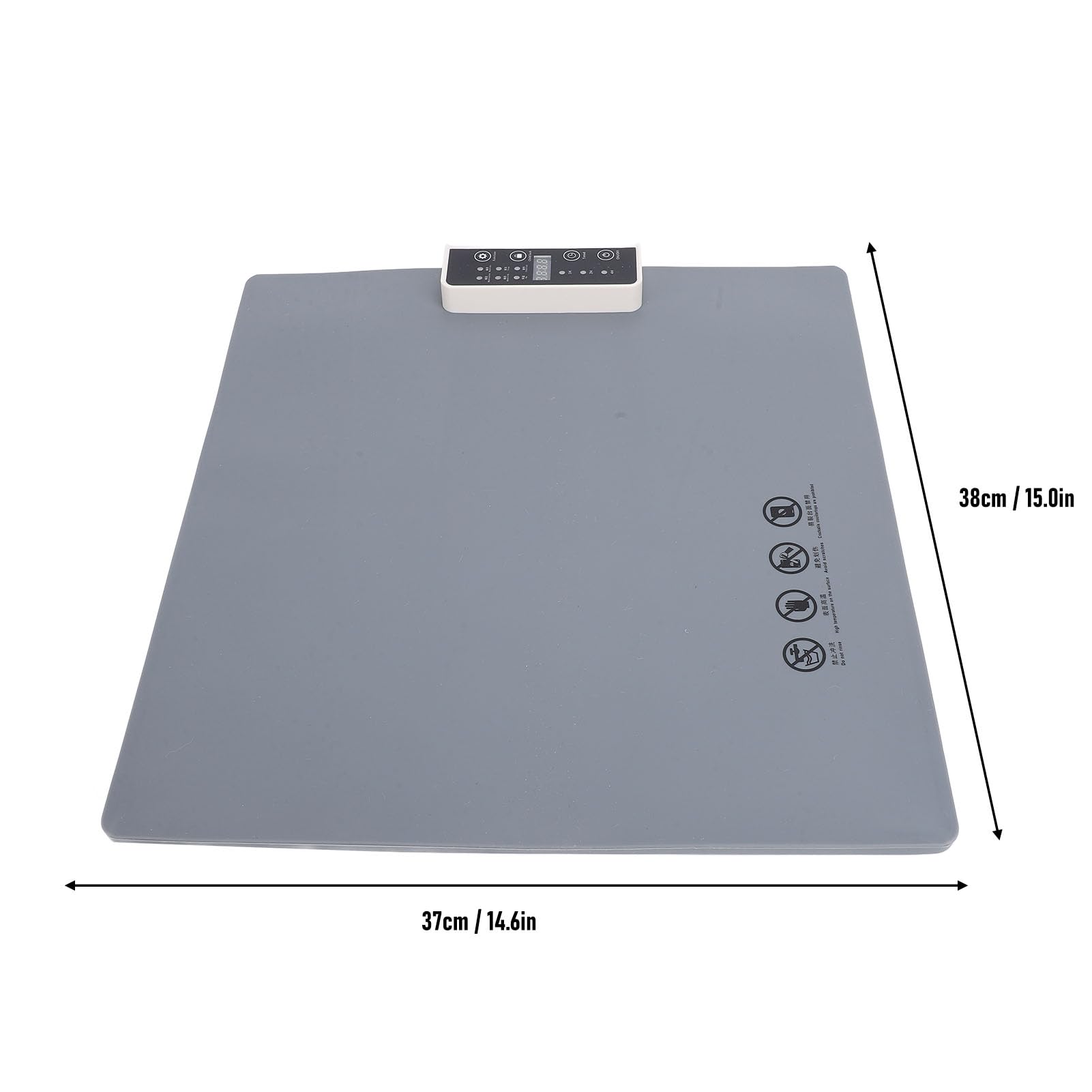 AUNMAS Vassoio Riscaldante Elettrico Arrotolabile da 260 W, Timer Portatile 1H 2H 4H Scaldavivande con Riscaldamento a Superficie Intera in Silicone con 5 Impostazioni di (GRAY)