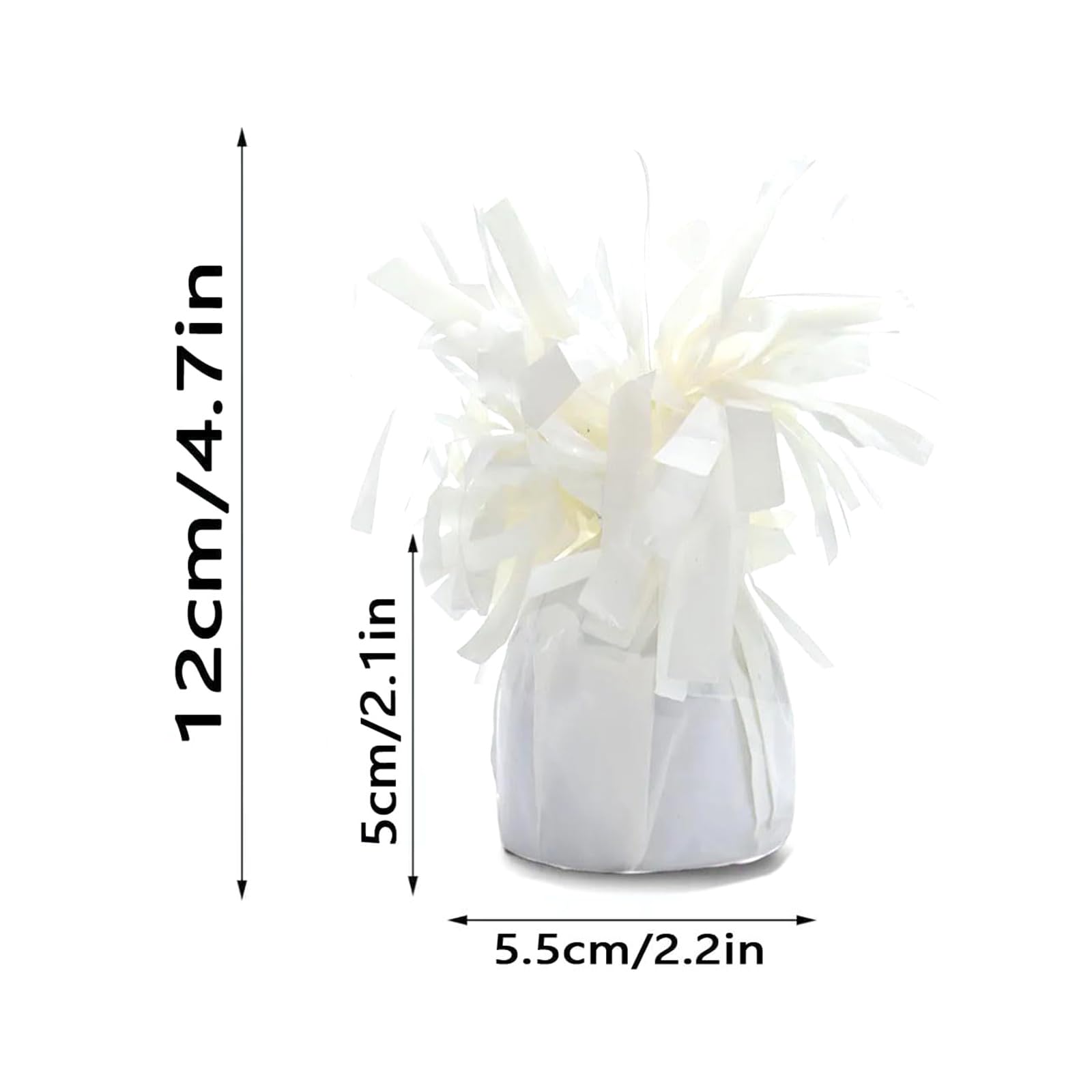 6 Stück dekorative Ballongewichte aus metallischer PET Folie, Ballonhalter für Geburtstage, Hochzeiten, Partys, Gaduationsfeiern, Partyhalter