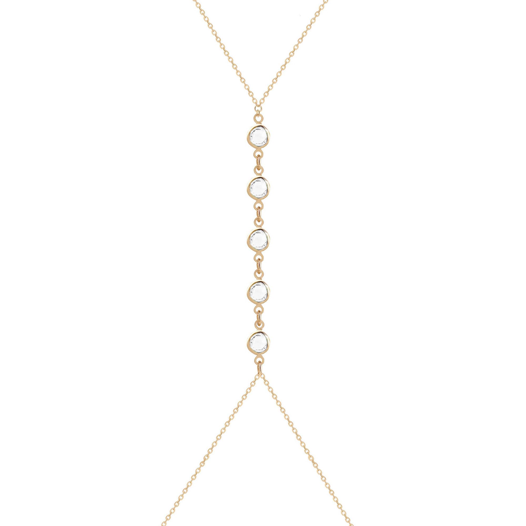 Gold Body Chain for Women, Sexy Simple Bikini Body Chain