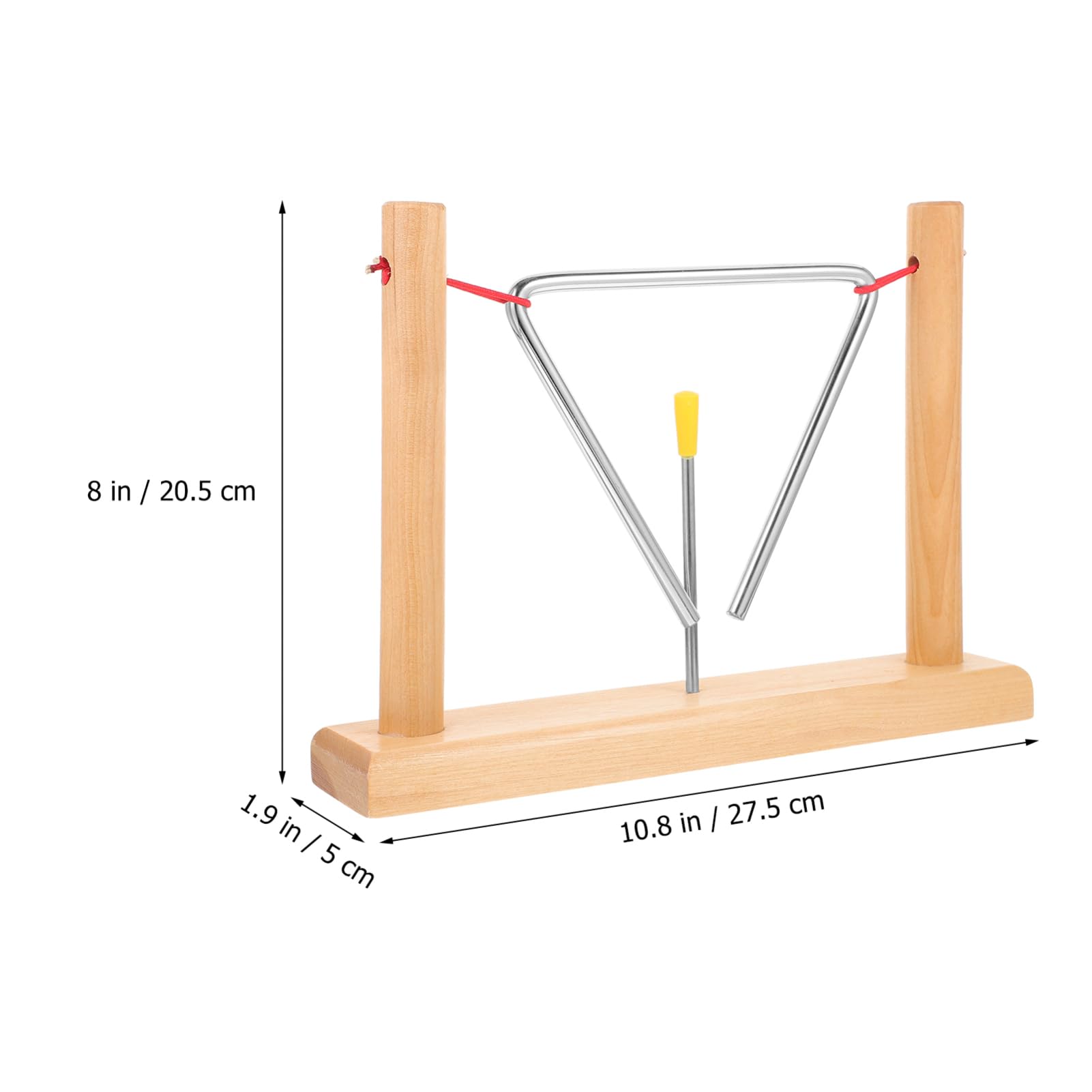 Triangle de Musique en Fer, 2 Sets, Instrument de Percussion pour Débutants